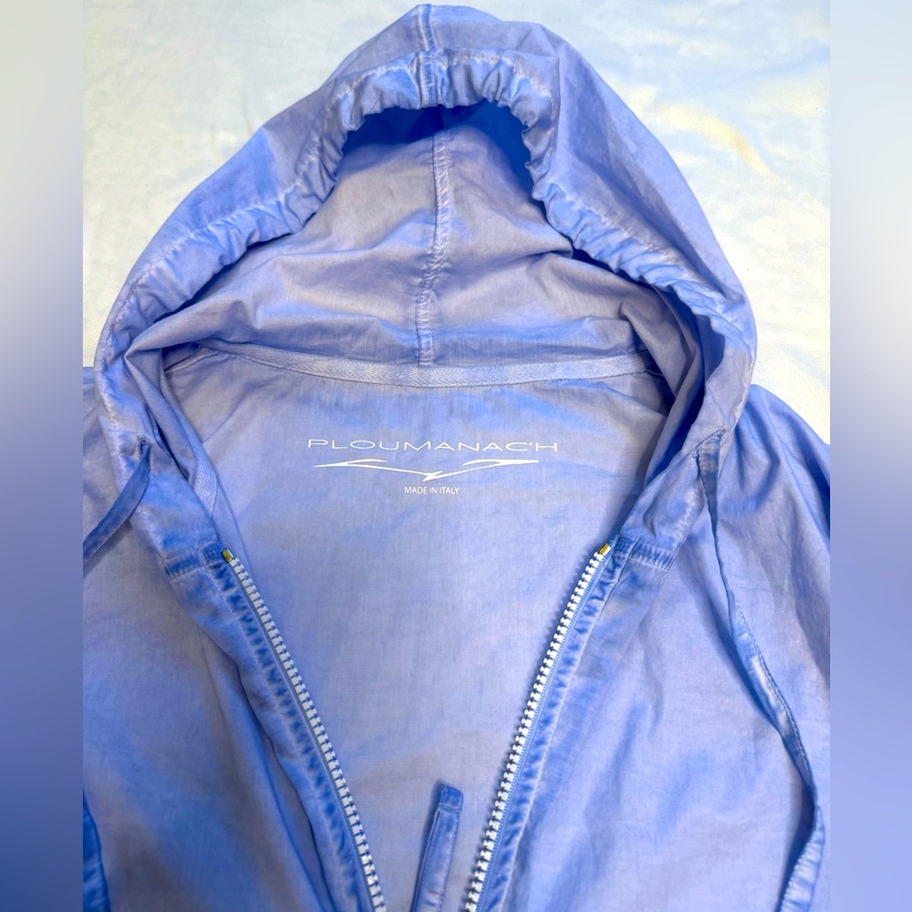PLOUMANAC’H Light‎ Blue Women's Hooded Jacket size Small - Picture 6 of 12